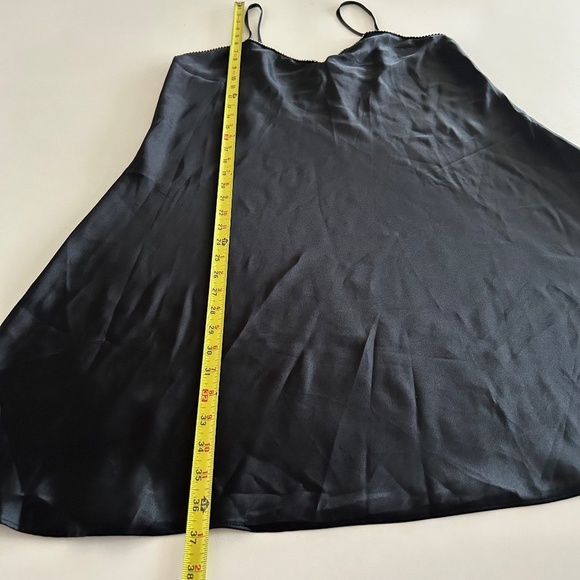 Solange Satin Sz 14 16 BeJeweled Neckline Party Slip Dress Fit & Flare Nightgown - Picture 4 of 8